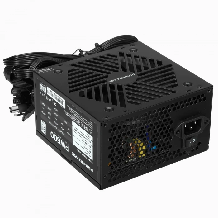 Блок питания PowerCase PW600 черный, PS-600W-DC