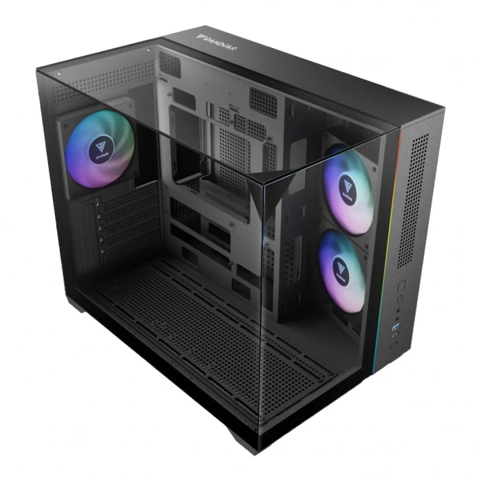 Корпус GAMDIAS ATLAS M3M черный, Mini-Tower