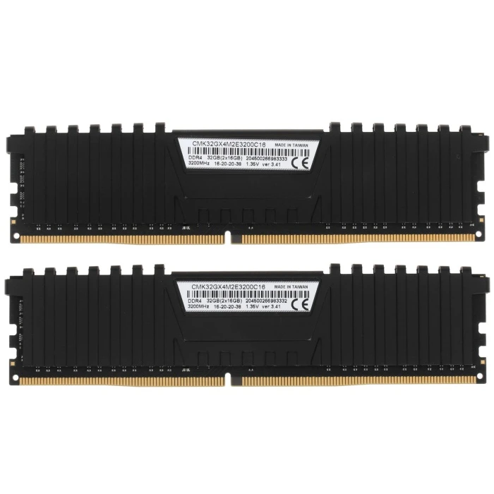 Оперативная память Corsair Vengeance LPX 32Gb 3200Mhz, KIT 2*16Gb, CMK32GX4M2E3200C16