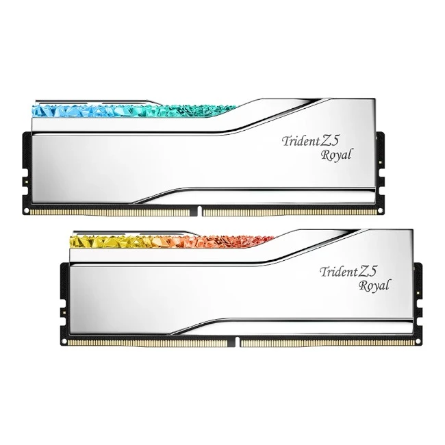 Оперативная память G.Skill TRIDENT Z5 ROYAL RGB 32Gb 6000MHz Silver, KIT 2*16Gb, F5-6000J2836G16GX2-TR5S