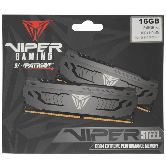 Оперативная память Patriot Viper 4 Steel 16Gb 3600Mhz, KIT 2*8Gb, PVS416G360C8K