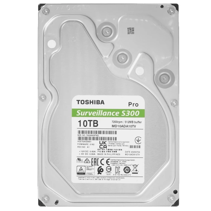 HDD диск Toshiba S300 Pro Surveillance 10Tb 3.5", MD10ADA10TV