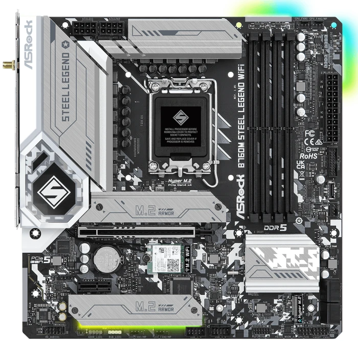 Мат. плата ASRock B760M Steel Legend WiFi, LGA 1700