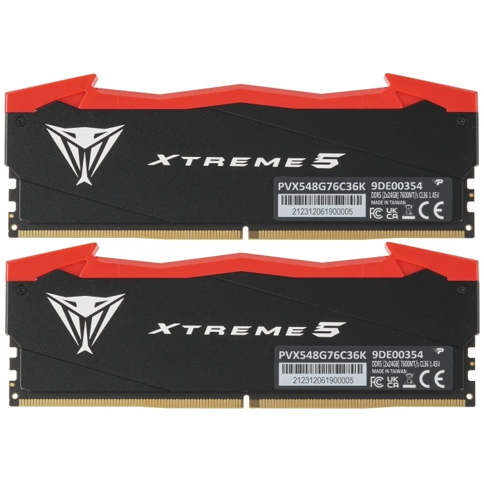Оперативная память Patriot Memory Viper Xtreme 5 48Gb 7600Mhz, KIT 2*24Gb, PVX548G76C36K