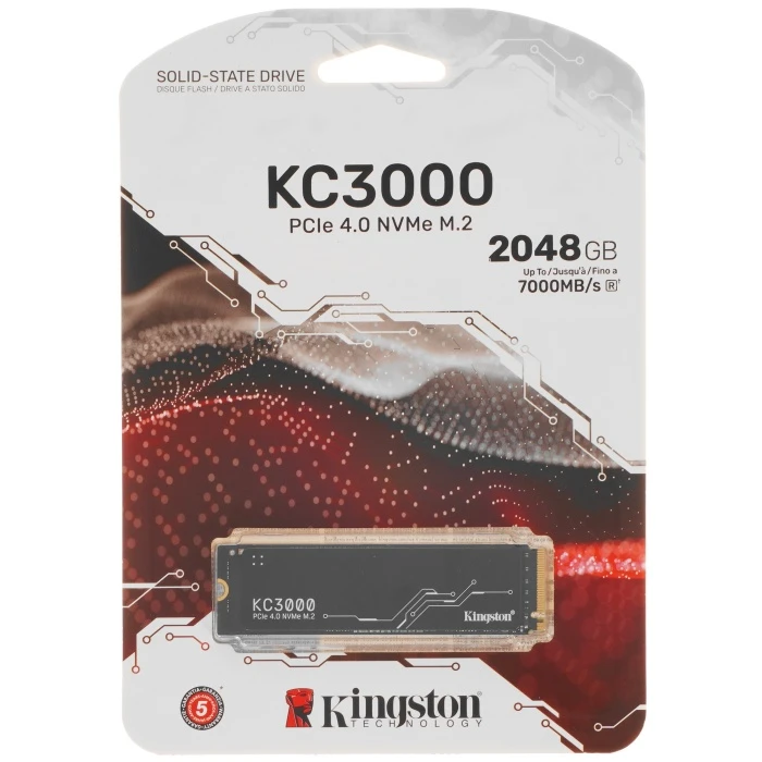 SSD накопитель Kingston KC3000 2Tb M.2 NVMe, SKC3000D/2048G