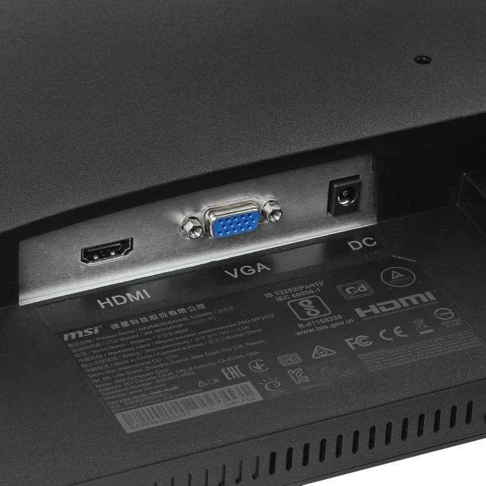 Монитор MSI PRO MP241X, 23.8", черный