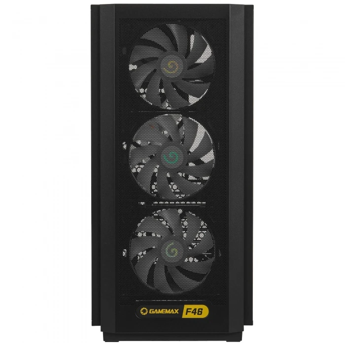 Корпус GameMax F46 BK черный, Mid-Tower