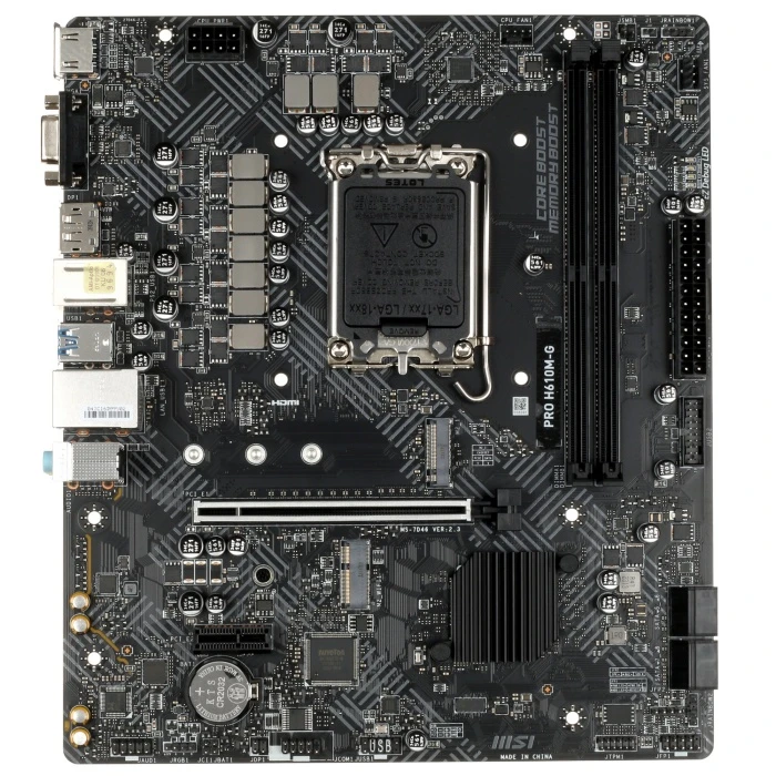Мат. плата MSI PRO H610M-G, LGA 1700