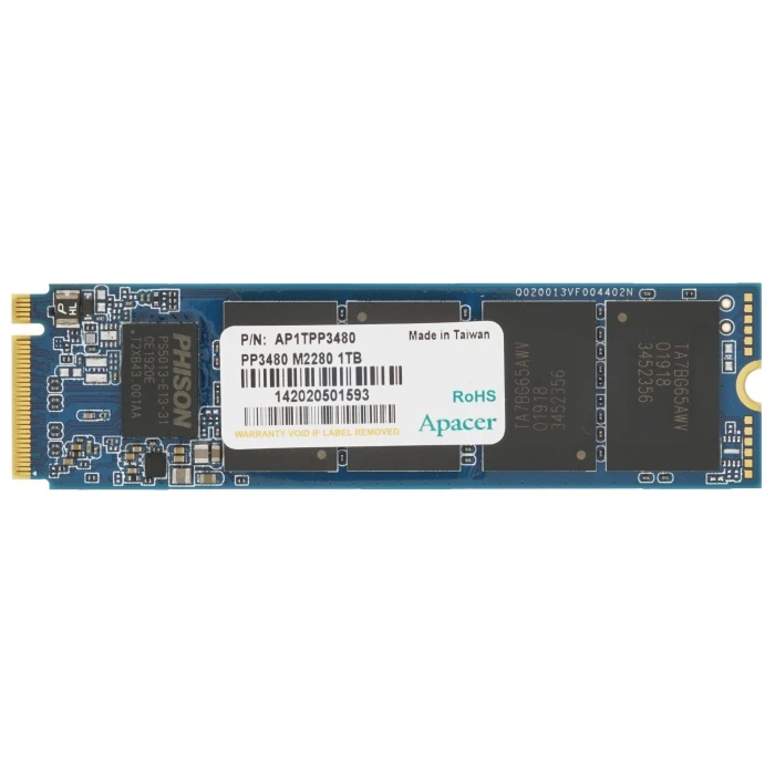 SSD накопитель Apacer PP3480 1Tb M.2 NVMe, AP1TPP3480-R