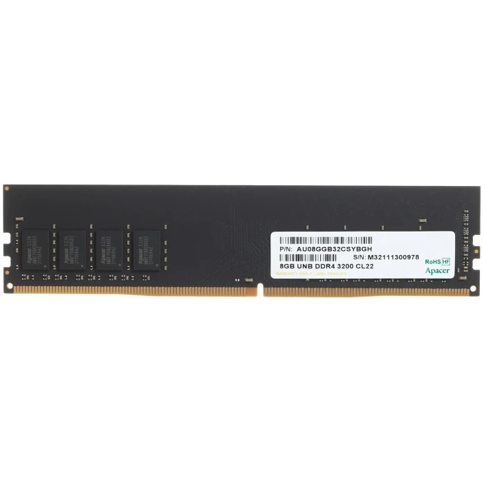 Оперативная память Apacer 8Gb 3200Mhz, EL.08G21.GSH