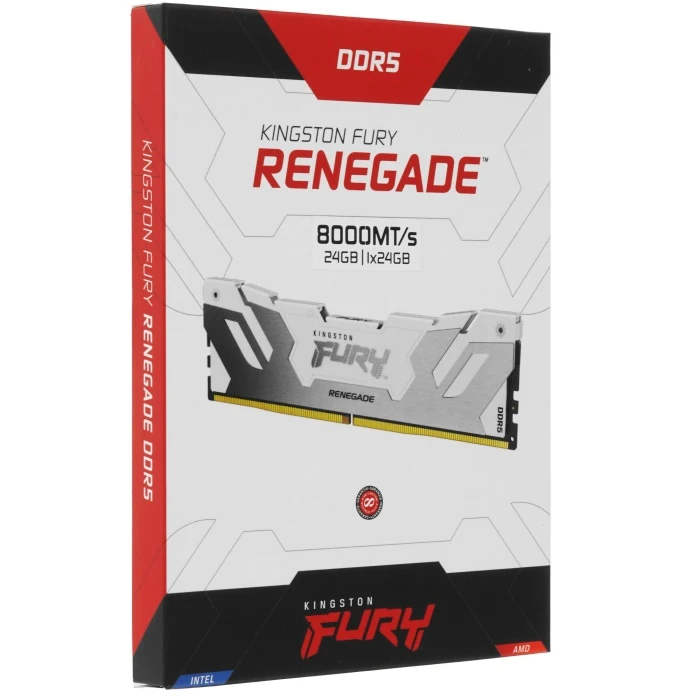 Оперативная память Kingston Fury Renegade White 24Gb 8000Mhz, KF580C38RW-24