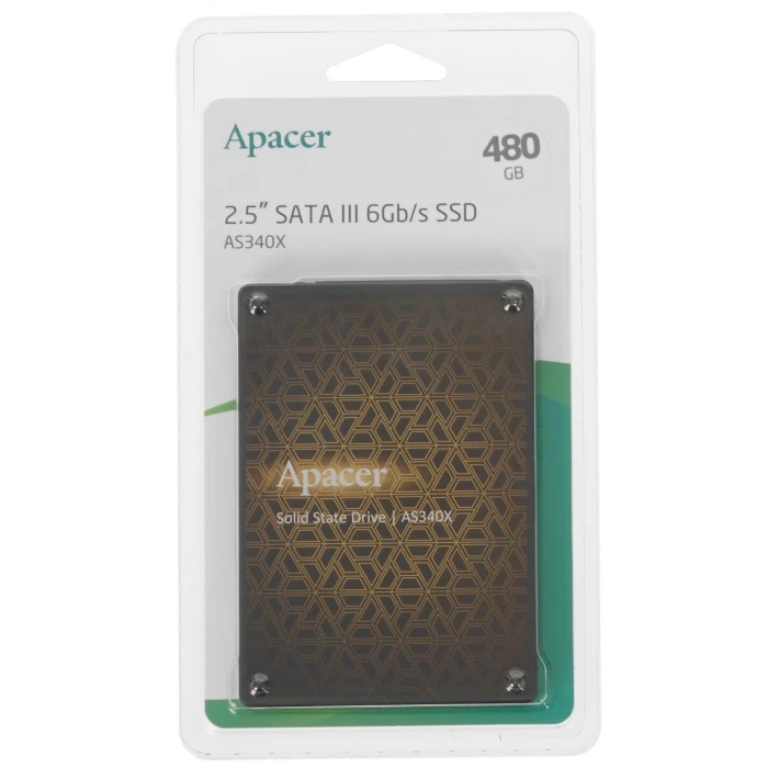 SSD накопитель Apacer AS340X 480Gb 2.5" SATA, AP480GAS340XC-1