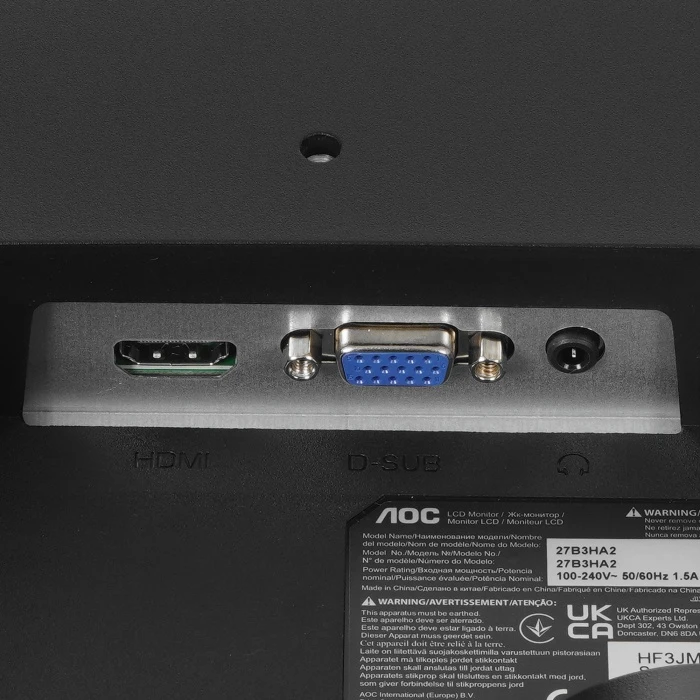 Монитор AOC 27B3HA2, 27", черный