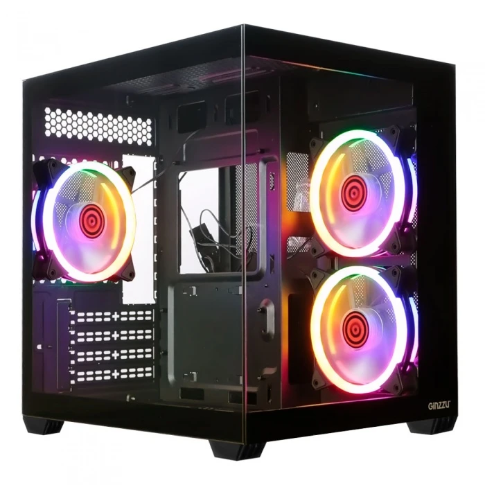 Корпус GiNZZU V360 черный, Mini-Tower