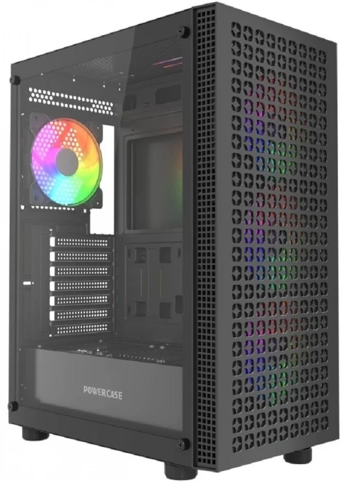 Корпус PowerCase Mistral EA18 черный, Mid-Tower