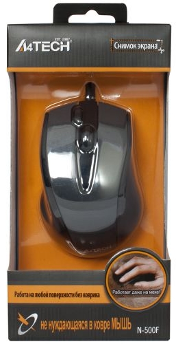 Мышь A4Tech N-500F V-Track Black USB