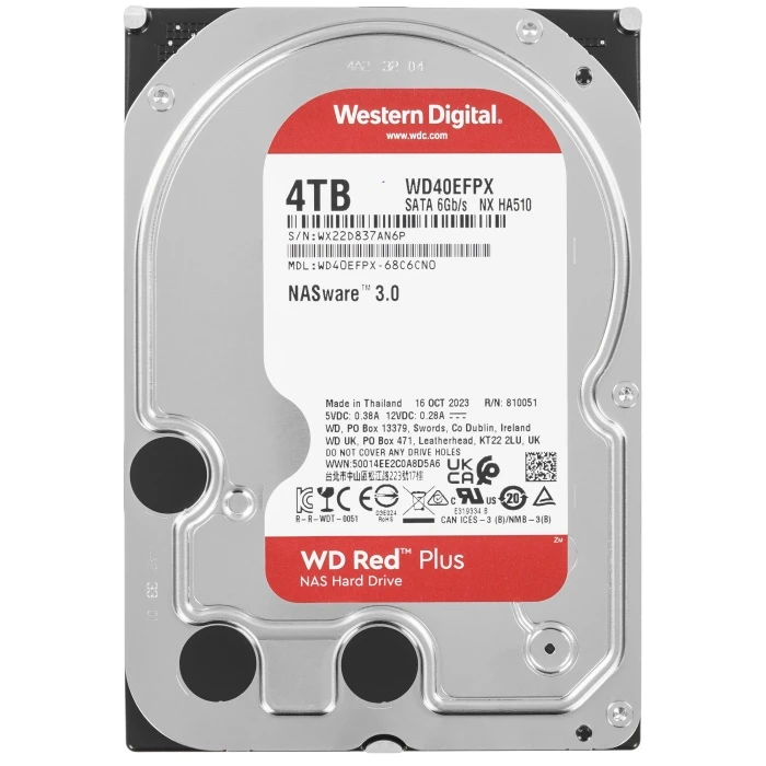 HDD диск WD Red Plus 4Tb 3.5", WD40EFPX