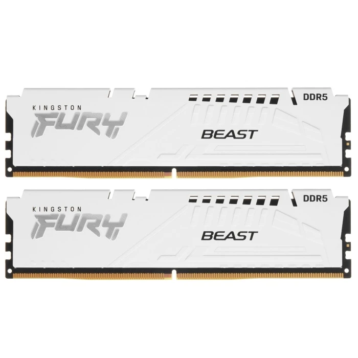 Оперативная память Kingston FURY Beast White AMD 64Gb 6000Mhz, KIT 2*32Gb, KF560C36BWEK2-64