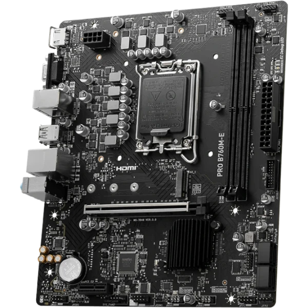 Мат. плата MSI PRO B760M-E DDR4, LGA 1700
