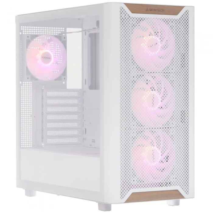 Корпус MONTECH XR Wood белый, Mid-Tower