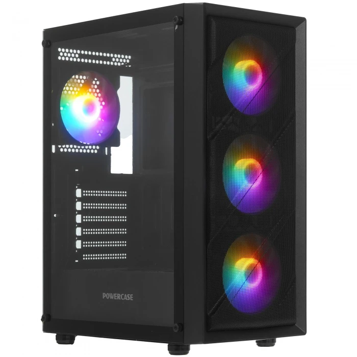 Корпус PowerCase Mistral EA21 черный, Mid-Tower