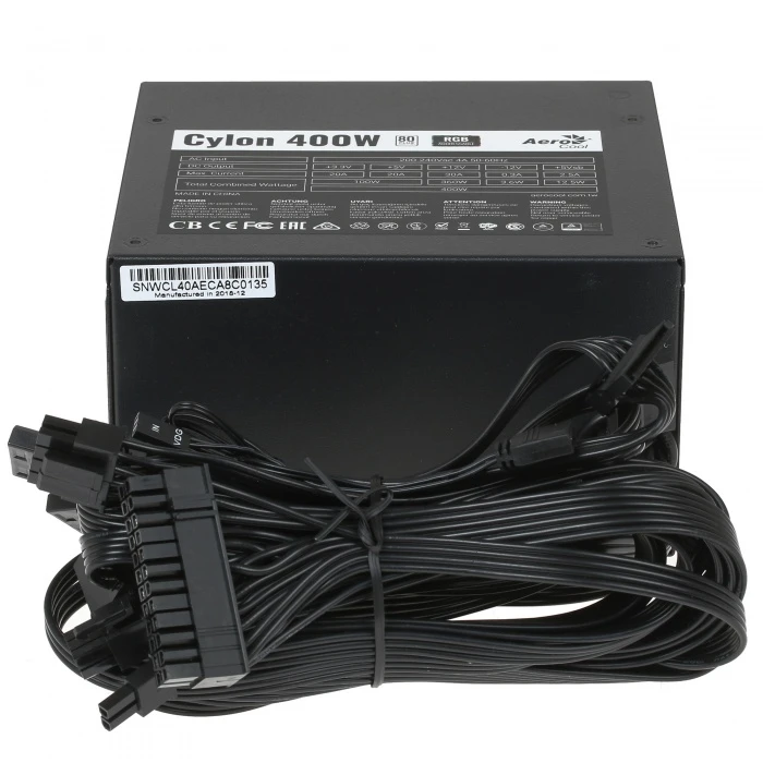 Блок питания AeroCool Cylon 400W черный, 4718009153332