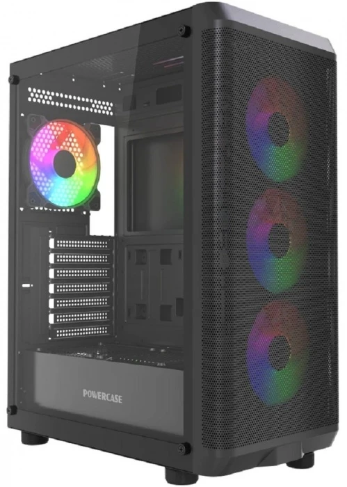 Корпус PowerCase Mistral EA22 черный, Mid-Tower