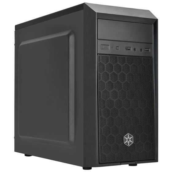 Корпус SilverStone Precision PS16 черный, Mini-Tower