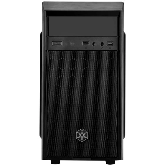 Корпус SilverStone Precision PS16 черный, Mini-Tower