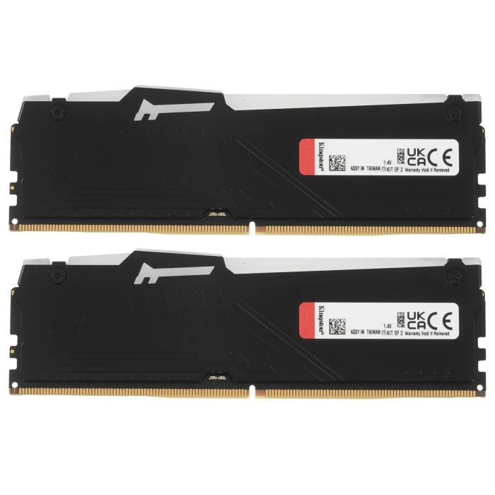 Оперативная память Kingston FURY Beast Black RGB 16Gb 6000Mhz, KIT 2*8Gb, KF560C30BBEAK2-16