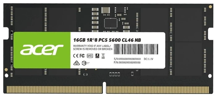 Оперативная память Acer SD200 16Gb 5600Mhz, Bl.9BWWA.414