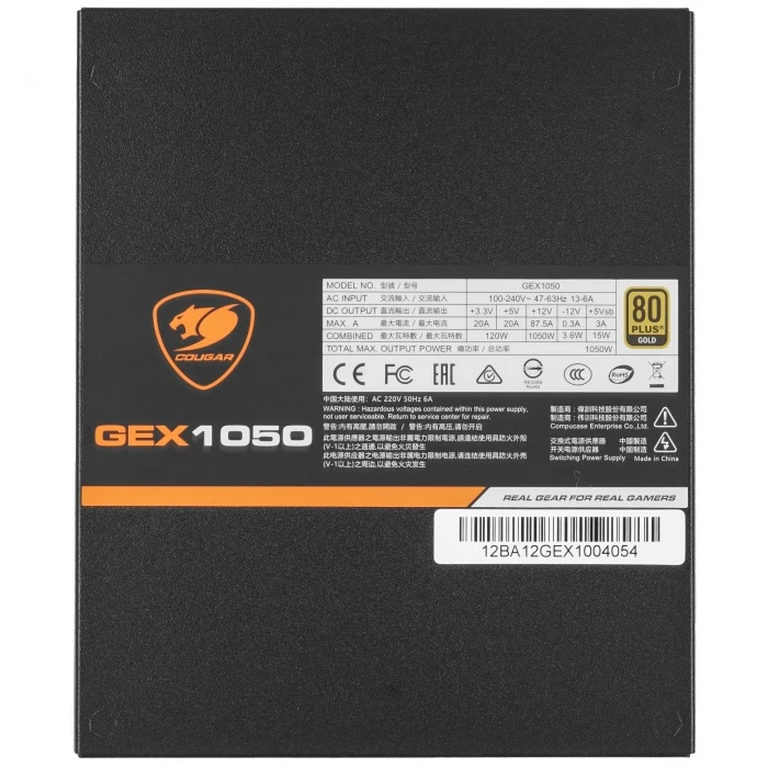 Блок питания Cougar GEX1050 черный, 31GE105003P01