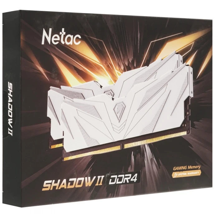 Оперативная память Netac Shadow II 16Gb 3200Mhz, KIT 2*8Gb, NTSWD4P32DP-16W