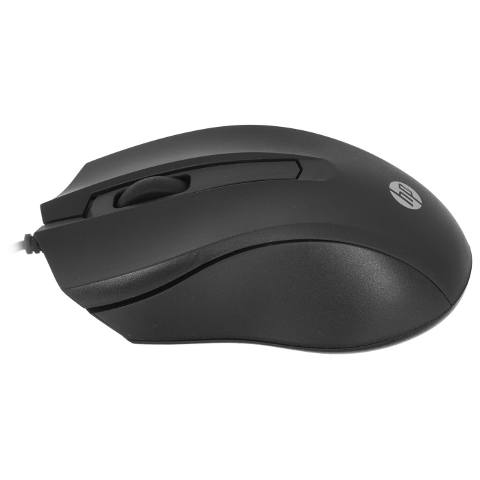Мышь HP Wired Mouse 100, черный