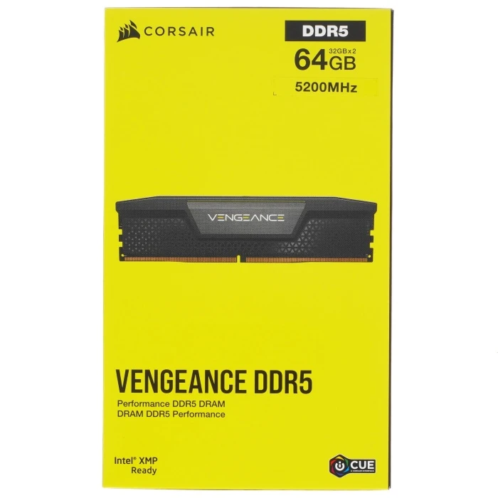 Оперативная память Corsair Vengeance 64Gb 5200Mhz, KIT 2*32Gb, CMK64GX5M2B5200C40