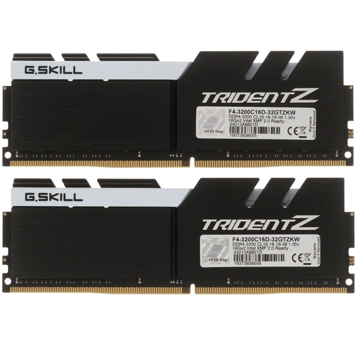 Оперативная память G.Skill Trident Z 32Gb 3200Mhz, KIT 2*16Gb, F4-3200C16D-32GTZKW