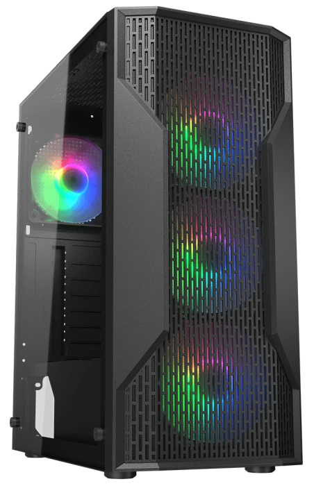 Корпус Cougar MX110 RGB черный, Mid-Tower