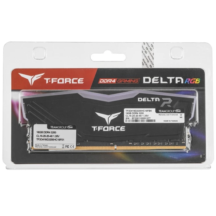Оперативная память Team Group DELTA RGB 16Gb 3200Mhz, TF3D416G3200HC16F01
