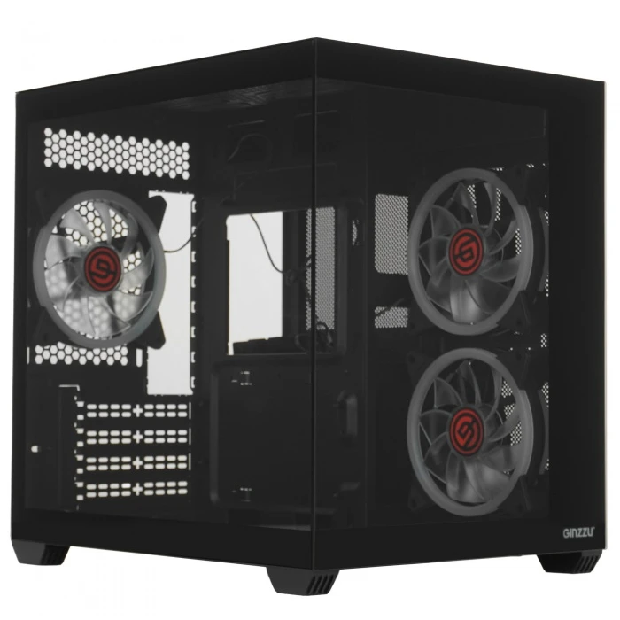 Корпус GiNZZU V360 черный, Mini-Tower