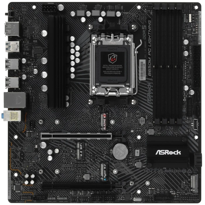 Мат. плата ASRock B650M PG Lightning, AM5