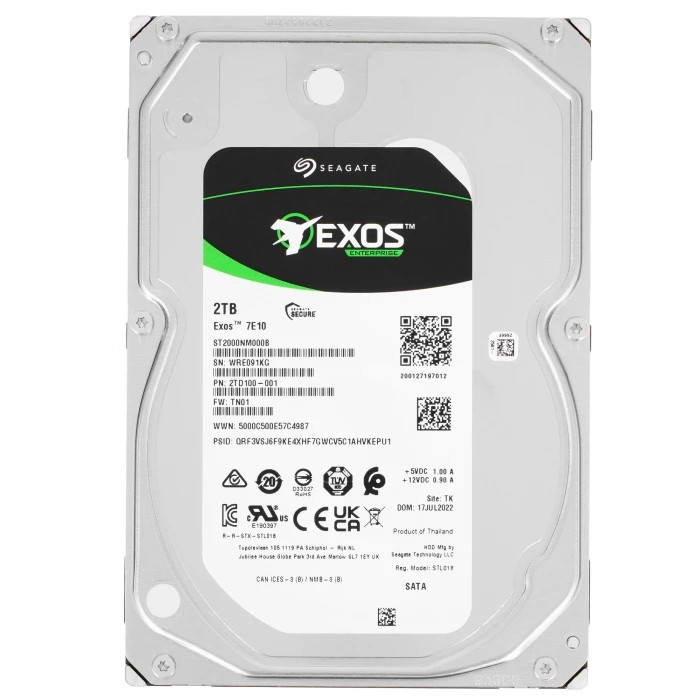 HDD диск Seagate Exos 7E10 2Tb 3.5", ST2000NM000B