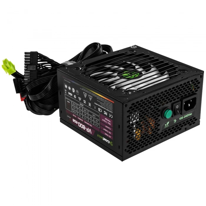 Блок питания GameMax VP-800-RGB  черный