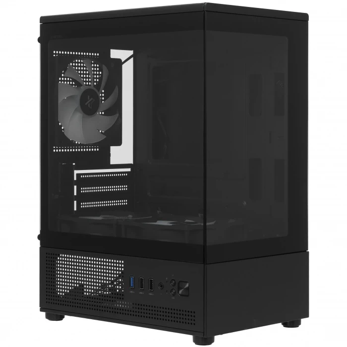 Корпус XASTRA Q300M 3FRGB черный, Mini-Tower