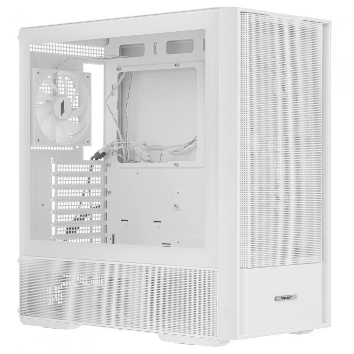 Корпус 1STPLAYER AU7 ARGB белый, Mid-Tower