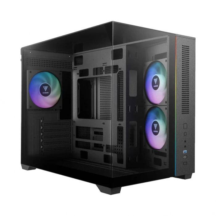 Корпус GAMDIAS ATLAS M3M черный, Mini-Tower