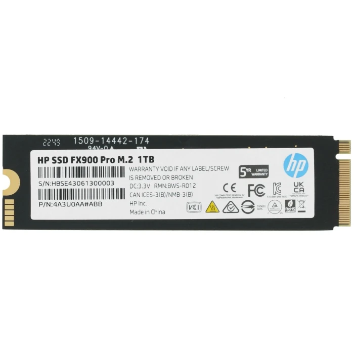 SSD накопитель HP FX900 Pro 1Tb M.2 NVMe, 4A3U0AA#ABB