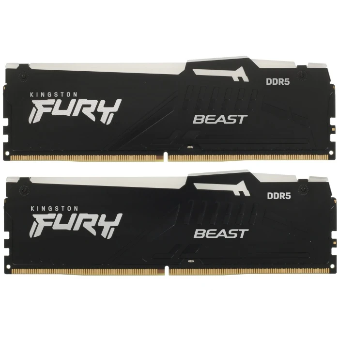 Оперативная память Kingston FURY Beast Black AMD RGB 16Gb 5200Mhz, KIT 2*8Gb, KF552C36BBEAK2-16