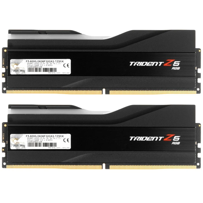 Оперативная память G.Skill Trident Z5 RGB 64Gb 6000Mhz, KIT 2*32Gb, F5-6000J3636F32GX2-TZ5RK