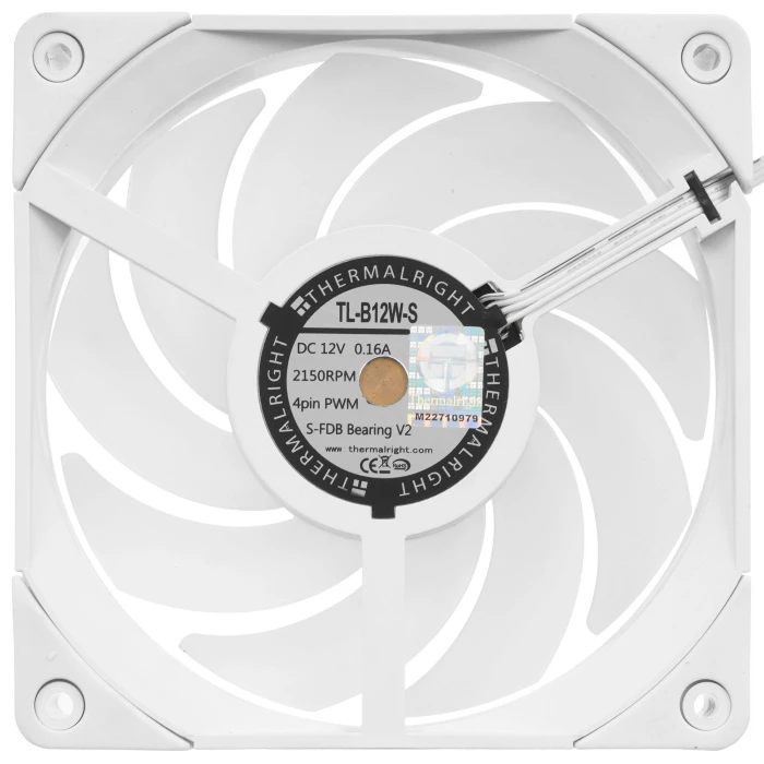 Вентилятор Thermalright TL-B12W-S белый, TRTLB12WS