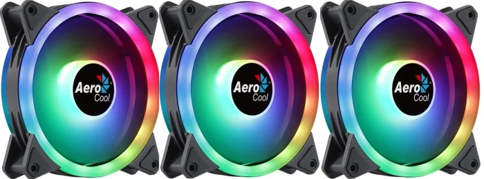 Комплект вентиляторов Aerocool Duo 12 PRO черный
